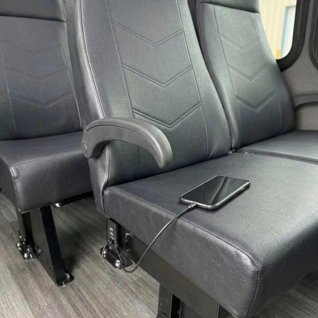 hallandale beach 15 passenger minibus usb charging