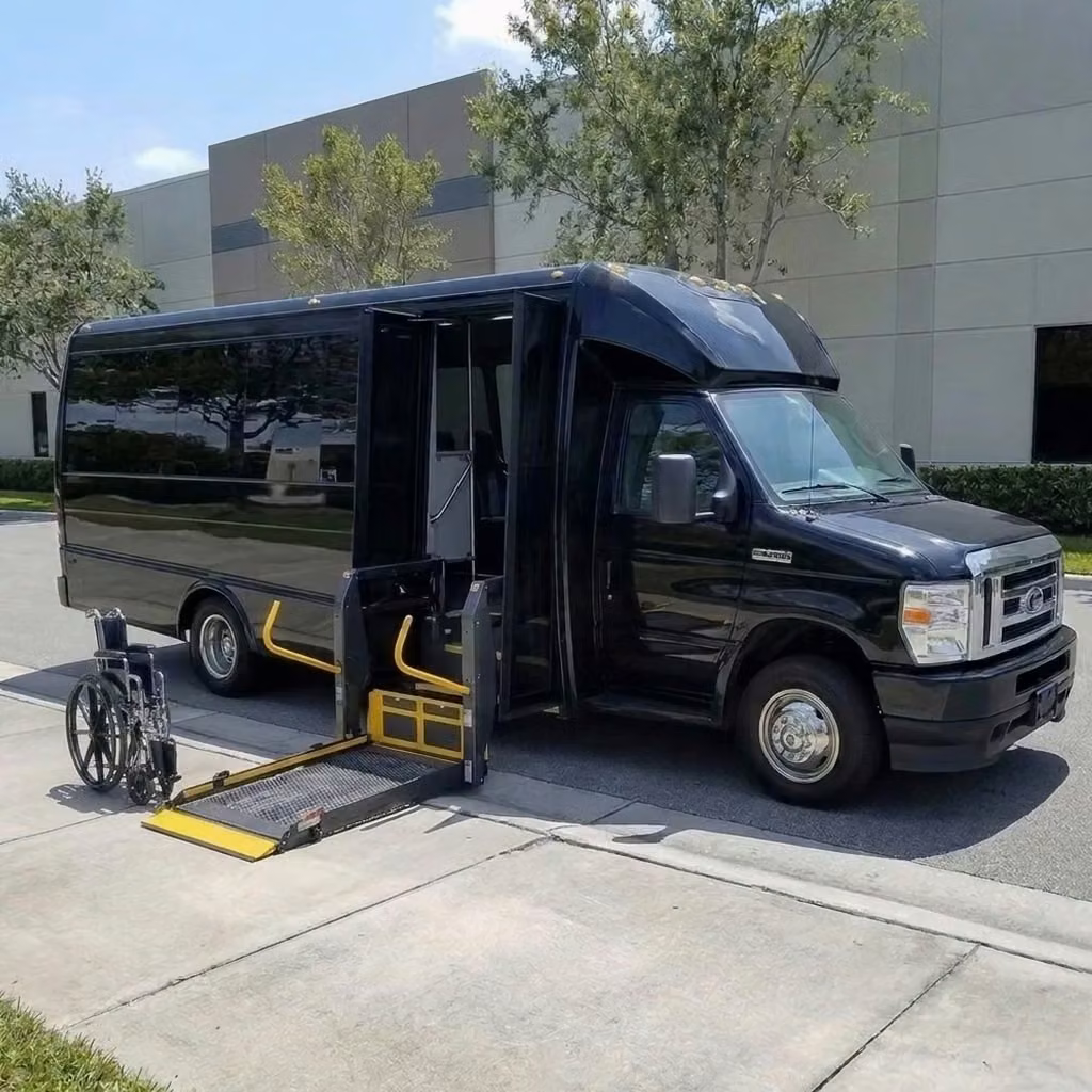 hallandale beach 18 passenger minibus wheelchair lift