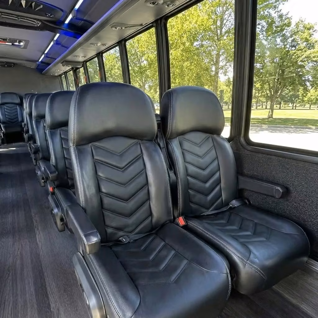 hallandale beach 28 passenger minibus seating