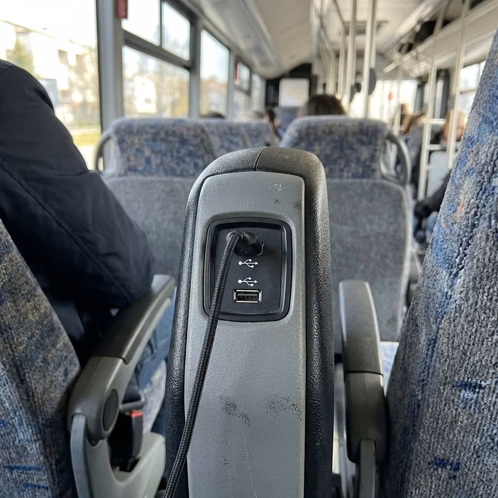 hallandale beach 28 passenger minibus usb charging