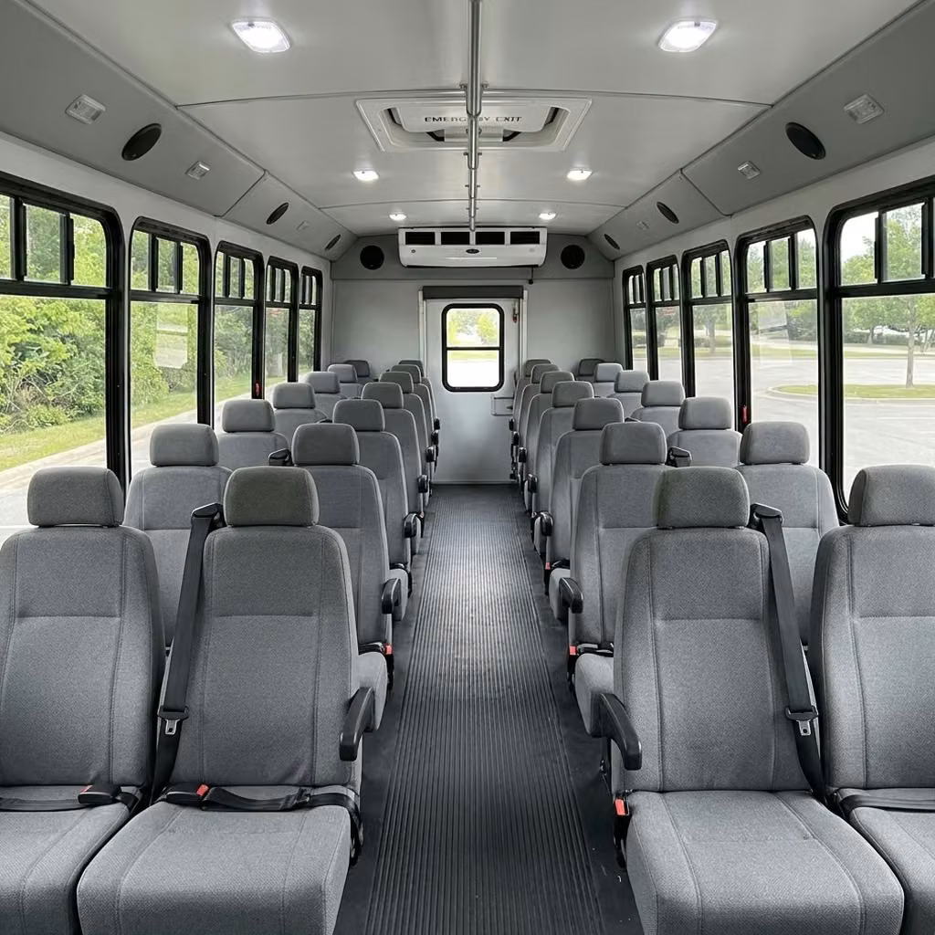 hallandale beach 30 passenger minibus seating
