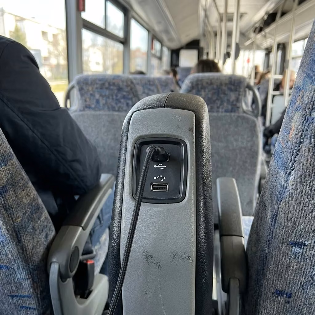 hallandale beach 30 passenger minibus usb charging