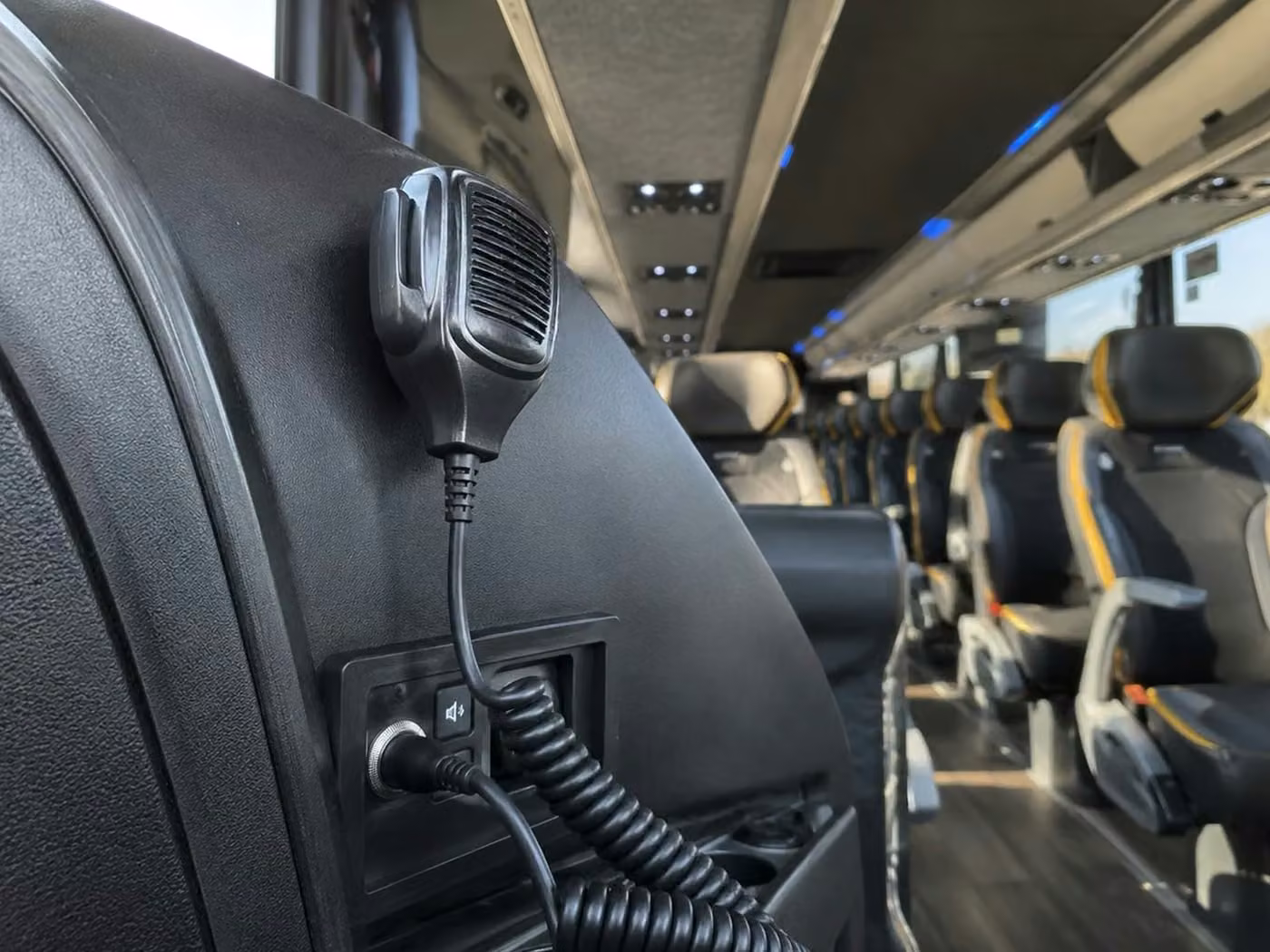 hallandale beach charter bus pa system