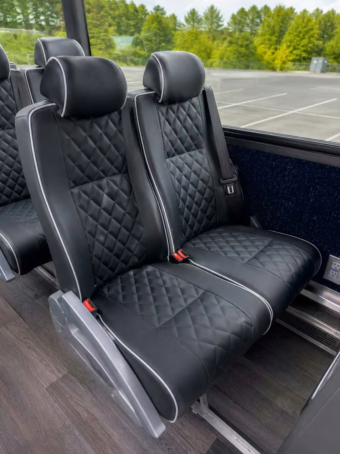 hallandale beach charter bus reclining seats