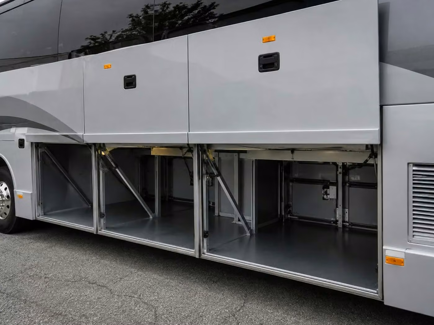 hallandale beach charter bus under bus storage