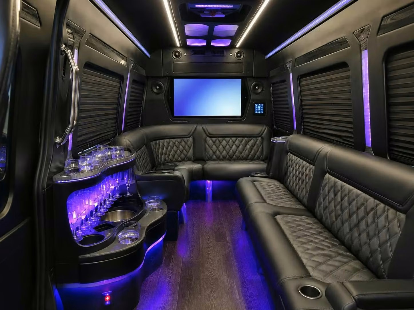 hallandale beach party bus smart tvs