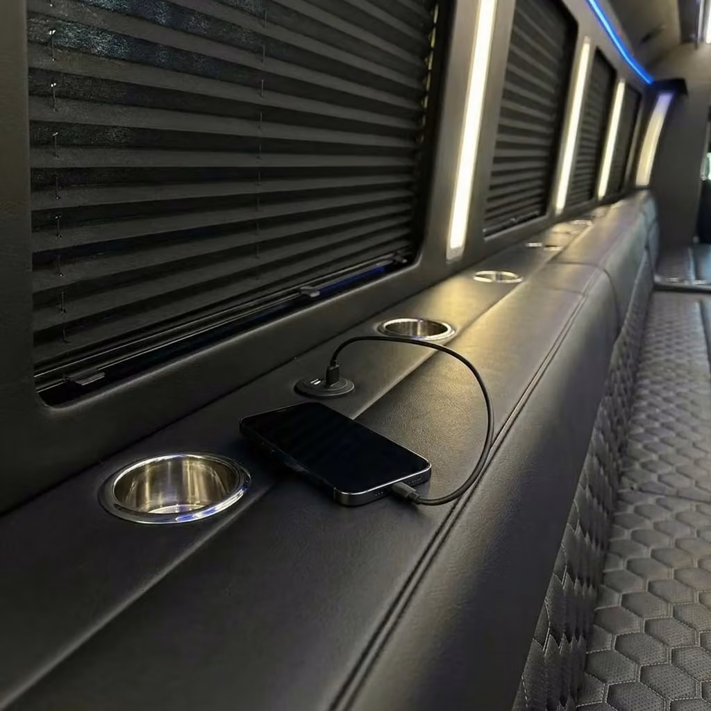 hallandale beach party bus usb charging