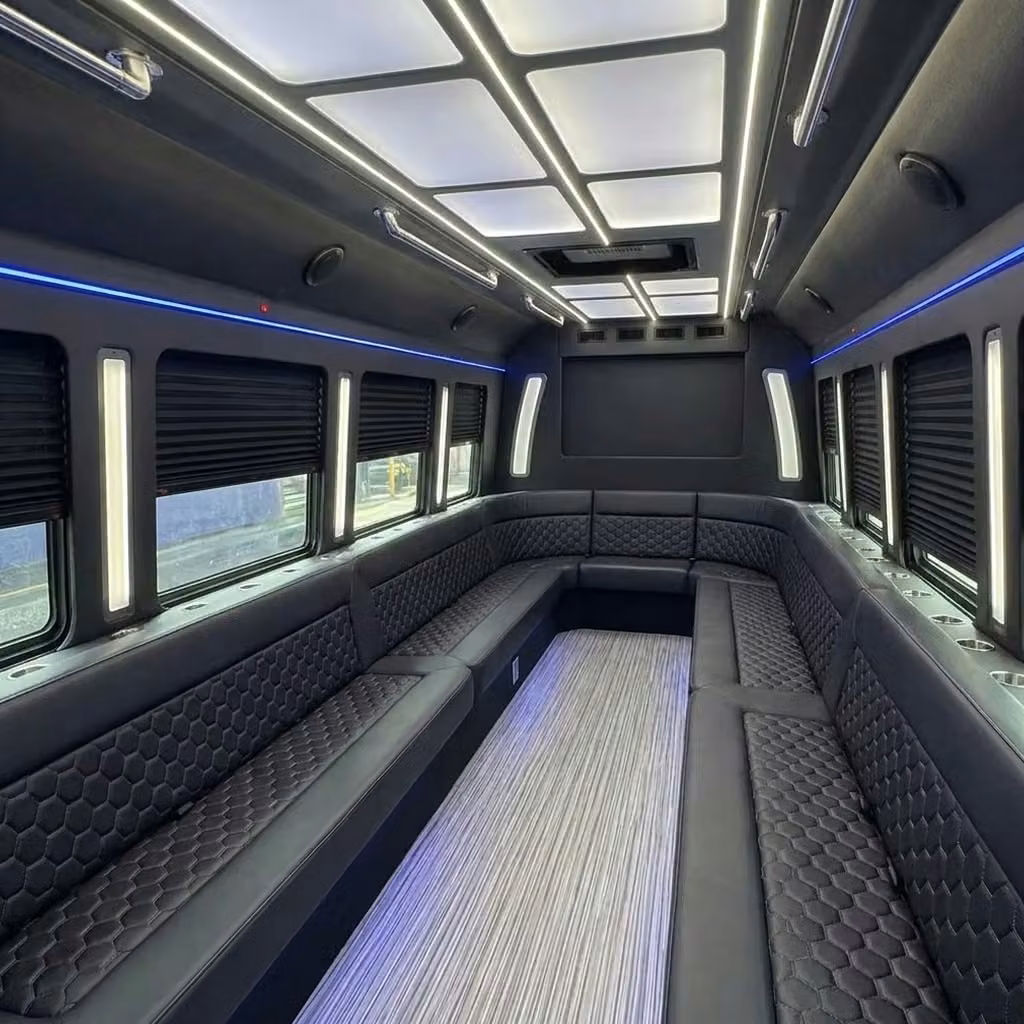 hallandale beach party bus wraparound seating