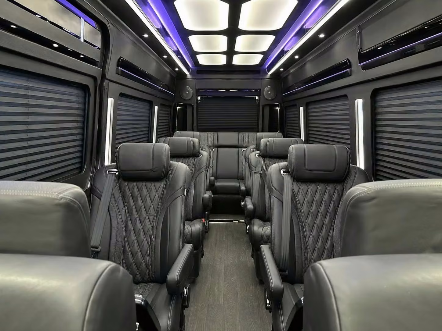 hallandale beach sprinter van rental with driver reclining seats