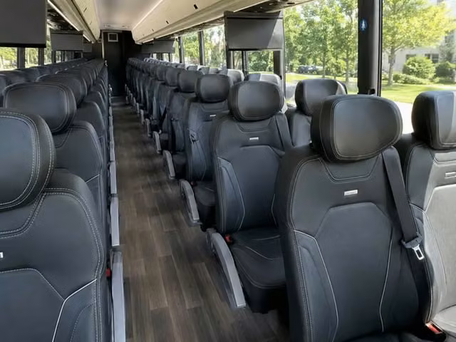 hallandale beach charter bus interior