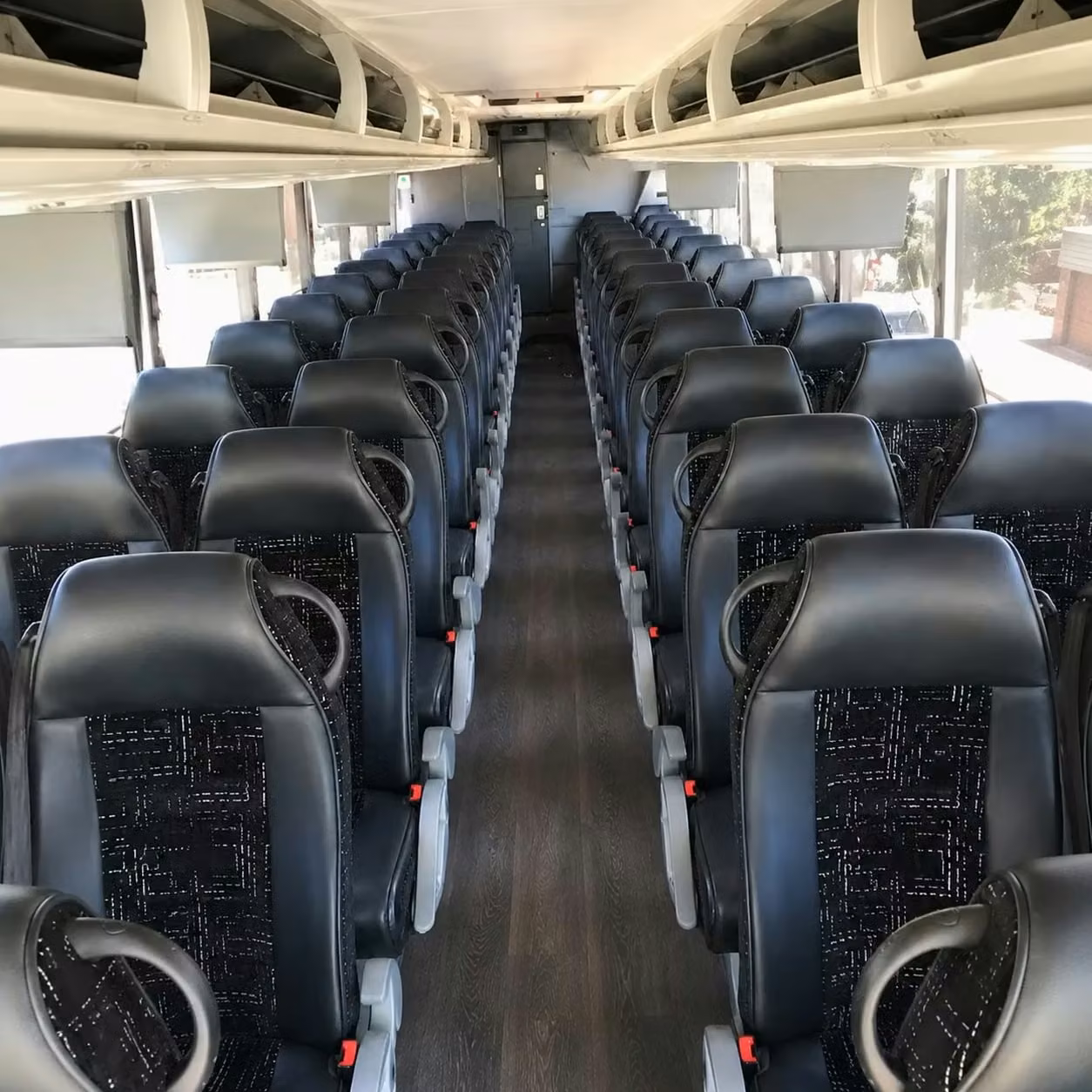 56 passenger charter bus interior