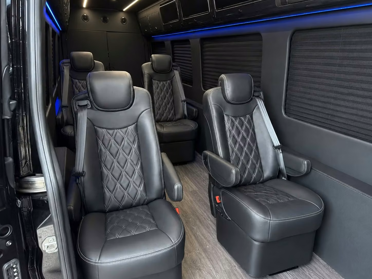 sprinter van with driver inside